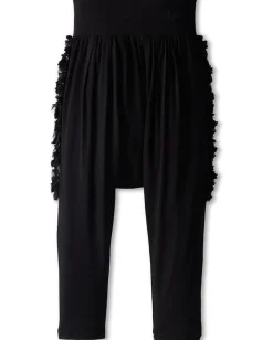 Clothing|Junior Gaultier Side Rosettes Harem Pants (Big Kid) Black
