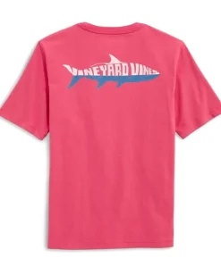 Vineyard Vines Kids Silhouette Fish Short Sleeve Tee (Toddler/Little Kids/Big Kids) Sailors Red Outlet