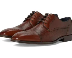 Stacy Adams Silsbury Cap Toe Lace-Up Cognac Outlet