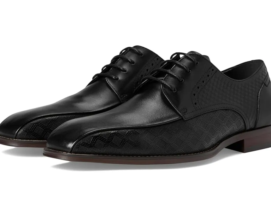 Oxfords|Oxfords|Stacy Adams Simmons Bike Toe Lace-Up Black