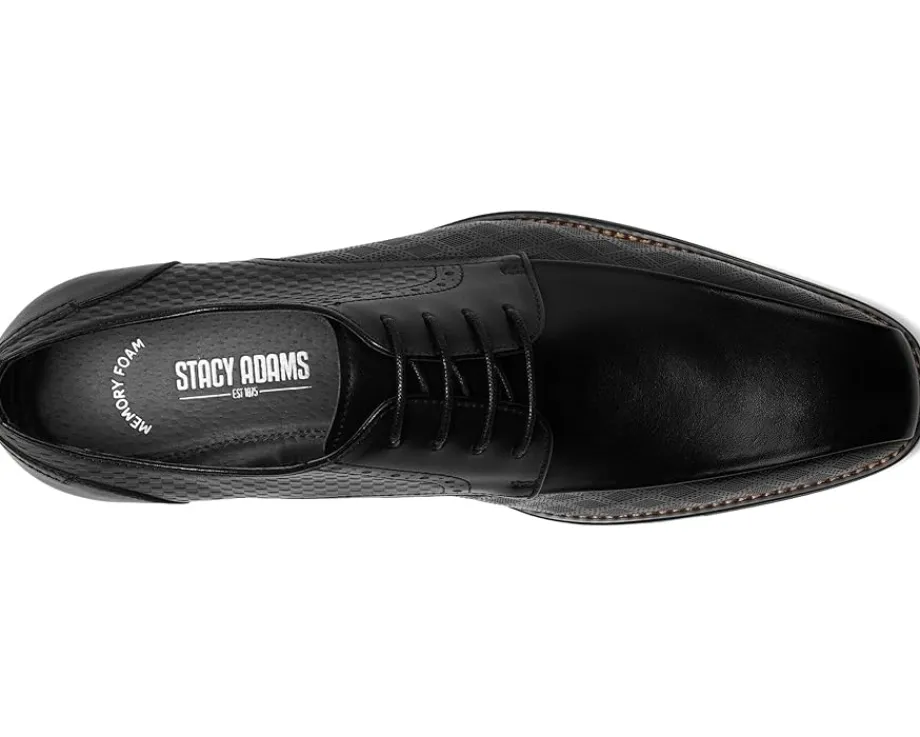 Oxfords|Oxfords|Stacy Adams Simmons Bike Toe Lace-Up Black