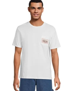 Volcom Activewear|T-Shirts<Single Barrel Pocket Tee White