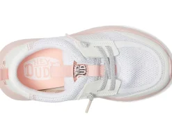 Hey Dude Kids Sirocco Play Pearl Ombre (Little Kid/Big Kid) White/Pink Hot