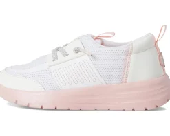 Hey Dude Kids Sirocco Play Pearl Ombre (Little Kid/Big Kid) White/Pink Hot