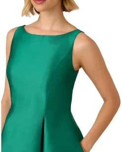 Adrianna Papell Dresses|Dresses<Sleeveless Tea Length Dress Vivid Emerald