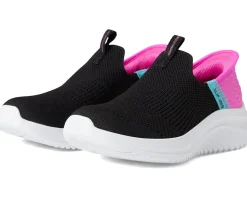 SKECHERS KIDS Slip-Ins - Ultra Flex 3.0 - Fresh Time (Little Kid/Big Kid) Black/Pink Discount