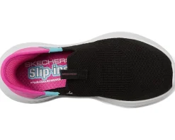 SKECHERS KIDS Slip-Ins - Ultra Flex 3.0 - Fresh Time (Little Kid/Big Kid) Black/Pink Discount