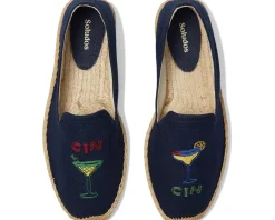 Soludos Smoking Slipper Espadrille Cin Cin/Armada Blue Discount