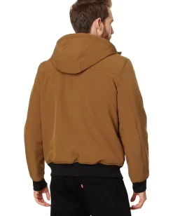 Levi's® Activewear<Softshell with Sherpa Lining and Hood Brown