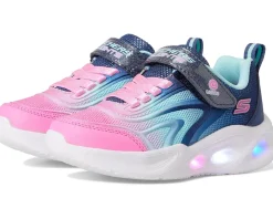 SKECHERS KIDS Sola Glow 303713L (Little Kid/Big Kid) Navy/Multi Best