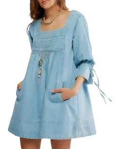 Women Free People Sonora Denim Mini Dress