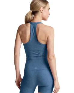 Activewear|Shirts & Tops|Beyond Yoga Spacedye On The Up Cropped Tank Washed Denim