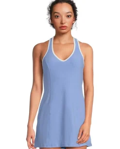 Activewear|Dresses|Beyond Yoga Spacedye Starting Line Dress Flower Blue Heather