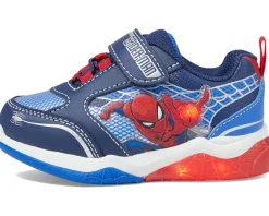 Josmo Shoes<Spiderman Lighted Sneaker (Toddler/Little Kid) Blue