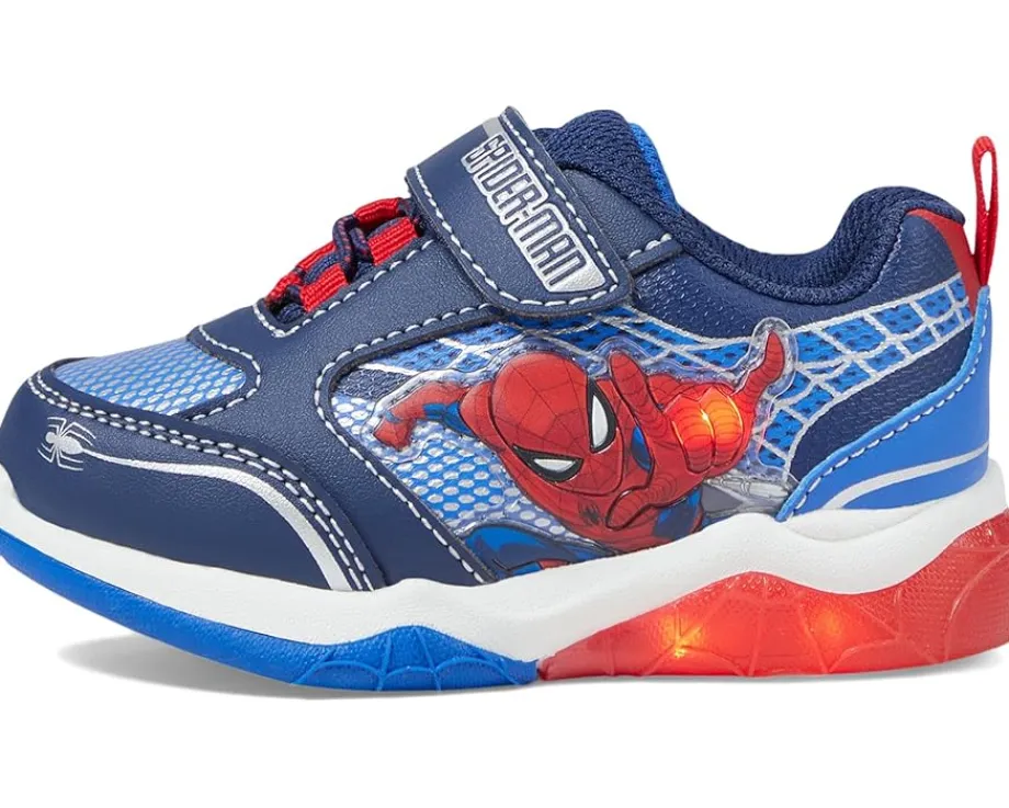 Josmo Shoes<Spiderman Lighted Sneaker (Toddler/Little Kid) Blue