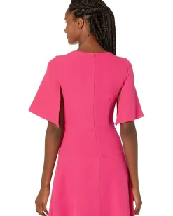 Vince Camuto Dresses|Dresses<Split Flutter Sleeve Fit-and-Flare Pink