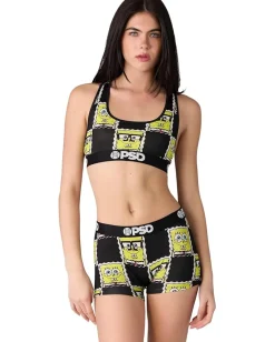 PSD Activewear<Spongebob Squarepants Check Sports Bra Multicolor