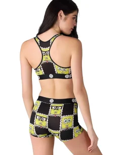 PSD Activewear<Spongebob Squarepants Check Sports Bra Multicolor