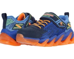 SKECHERS KIDS Shoes<Sport Lighted - Mega-Surge 400130L (Little Kid/Big Kid) Navy/Orange