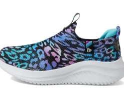 SKECHERS KIDS Shoes<Sport Stretch Knit-Ultra Flex 3.0 - Safari Shine 303812L (Little Kid/Big Kid) Black/Multi