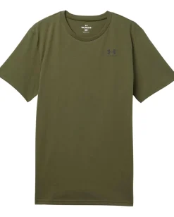 Under Armour Kids Sportstyle Left Chest Short Sleeve T Shirt (Big Kid) Marine OD Green/Black Online