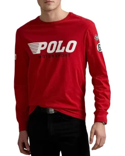Polo Ralph Lauren Activewear|T-Shirts<Standard Fit Jersey Graphic T-shirt Red