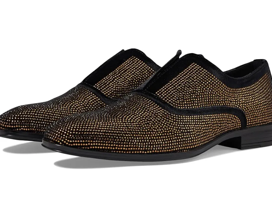 Oxfords|Oxfords|Stacy Adams Starleigh Rhinestone Slip-On Black/Gold
