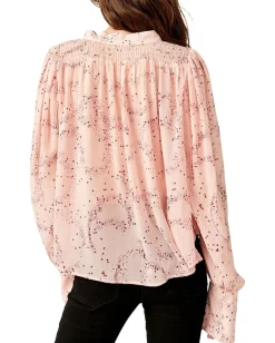 Women Free People Stars Align Printed Top