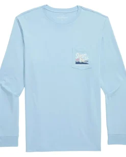 Vineyard Vines Storming The Field Long Sleeve Tee Jake Blue Outlet
