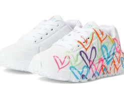 SKECHERS KIDS Street - James Goldcrown Uno Lite 314064L (Little Kid/Big Kid) White/Neon Multi Sale