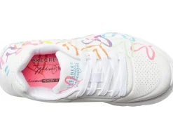 SKECHERS KIDS Street - James Goldcrown Uno Lite 314064L (Little Kid/Big Kid) White/Neon Multi Sale