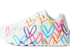 SKECHERS KIDS Street - James Goldcrown Uno Lite 314064L (Little Kid/Big Kid) White/Neon Multi Sale