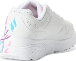 SKECHERS KIDS Street - James Goldcrown Uno Lite 314064L (Little Kid/Big Kid) White/Neon Multi Sale