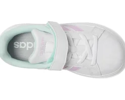 Shoes|Shoes|adidas Kids Streetalk Elastic Lace Shoes (Little Kid) White/Bliss Lilac/Halo Mint