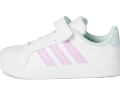 Shoes|Shoes|adidas Kids Streetalk Elastic Lace Shoes (Little Kid) White/Bliss Lilac/Halo Mint