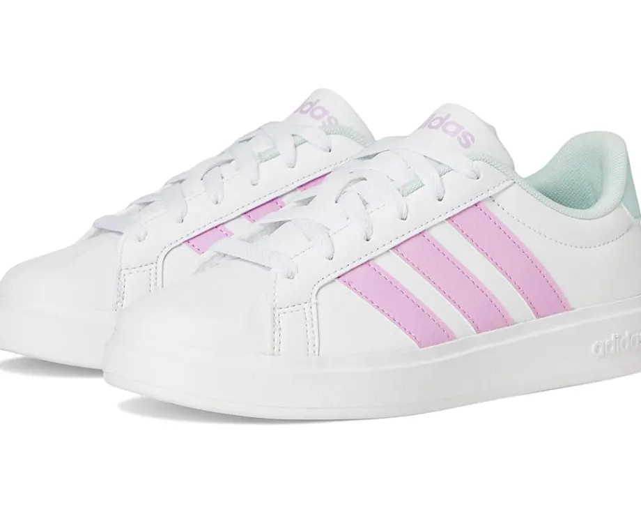 adidas Kids Streetalk Shoes (Big Kid) White/Bliss Lilac/Halo Mint Discount