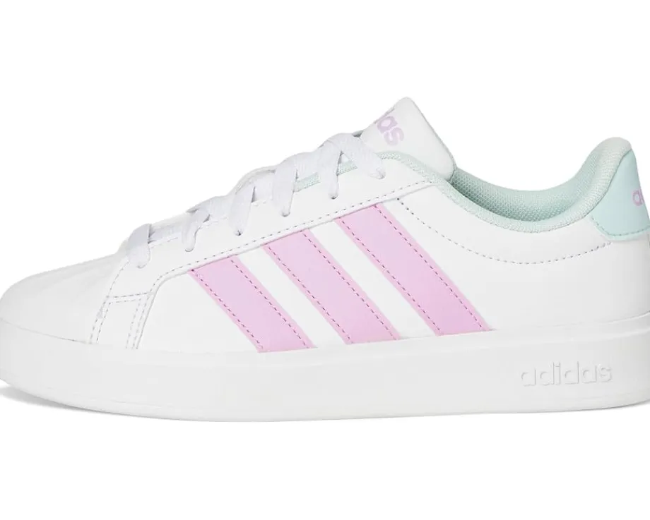 adidas Kids Streetalk Shoes (Big Kid) White/Bliss Lilac/Halo Mint Discount