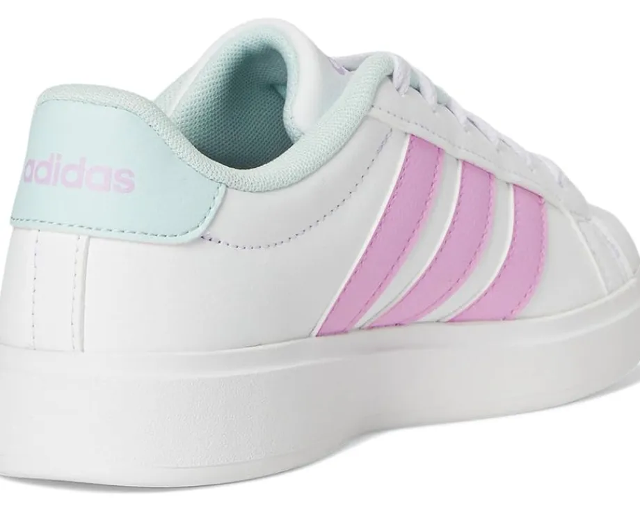 adidas Kids Streetalk Shoes (Big Kid) White/Bliss Lilac/Halo Mint Discount