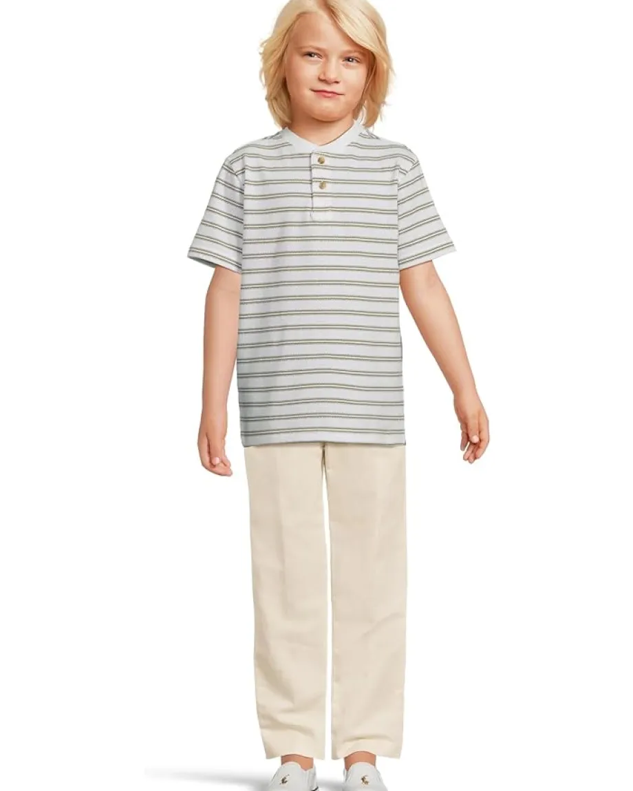 Janie and Jack Stripe Henley Tee (Toddler/Little Kid/Big Kid) Multicolor Sale