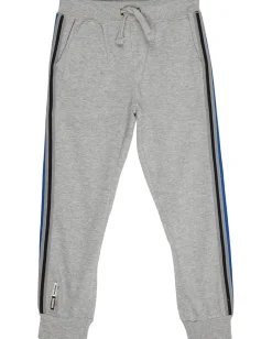 Clothing|Vintage Havana Kids Stripe Rib Joggers (Little Kids) Classic Grey