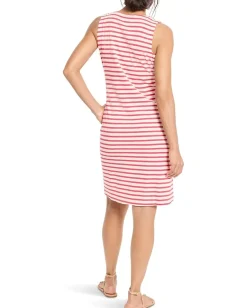 NIC+ZOE Dresses|Dresses<Striped Sleeveless V-Neck Dress Pink Multi