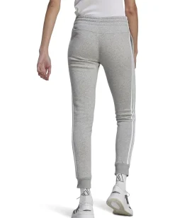 Activewear|adidas 3-Stripes Fleece Cuffed Pants Medium Grey Heather/White 1