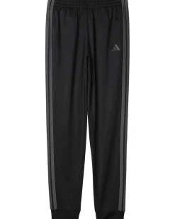 adidas Kids Clothing<3-Stripes Tricot Jogger (Big Kid) Black/Grey