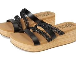 Heels|Sandals|SKECHERS Summers Black