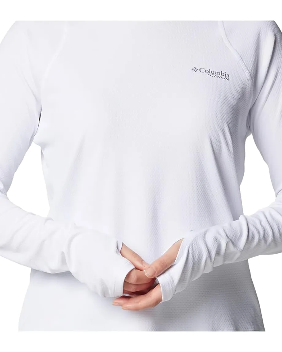 Activewear|Shirts & Tops|Columbia Summit Valley™ Long Sleeve Crew White