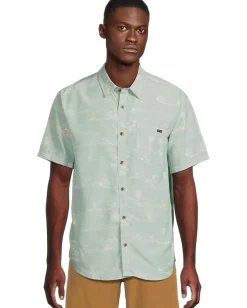 Activewear|Billabong Sundays Lounge Short Sleeve Green Ash