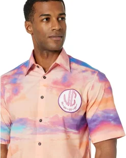 Activewear|Just Cavalli Sunset Print Shirt Purple