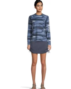 Activewear|Shirts & Tops|Columbia Super Tidal Tee Long Sleeve Shirt Collegiate Navy Obsidian