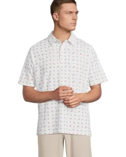 Callaway Activewear<Swing Chev Polo Bright White