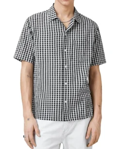 Activewear|AllSaints Tawney Short Sleeve Shirt Black 1